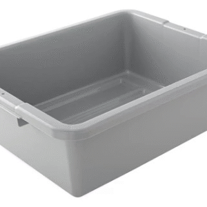 Undivided Bus Utility Box 7" Gray, 7.6 Gal, HDPE