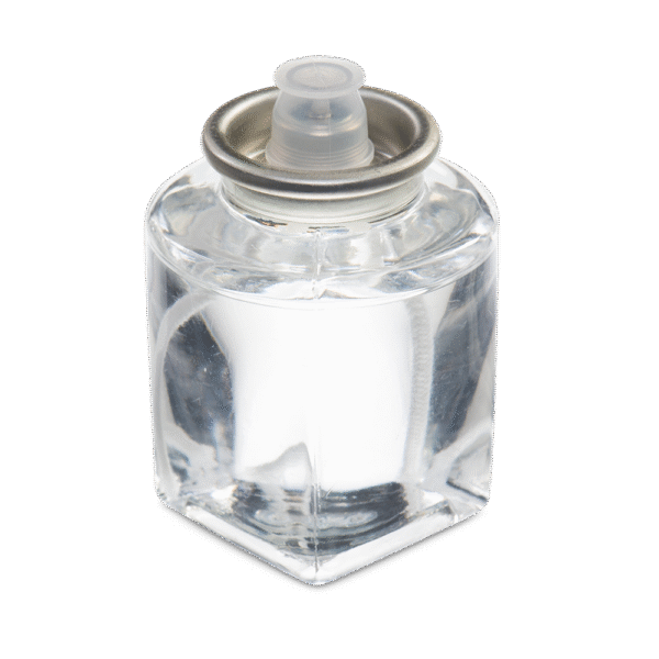 LeoLight 20 Hour LiquidLight Clear Oil Candles , Square Bottom