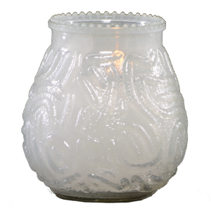 LeoLight Glass Filled Lowboys Frosted Candles , 3.25" x 3.5"