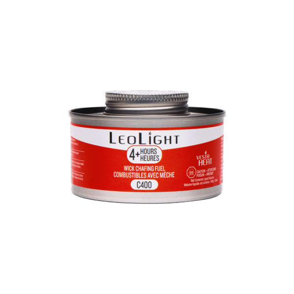 LeoLight 4 Hour Vesta Heat Screw Top Wick Chafing Fuel , Red