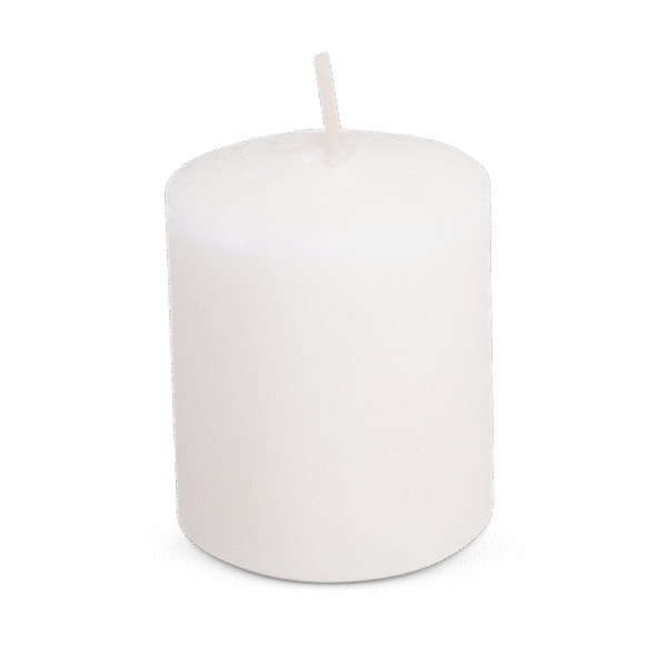 15 Hour Votive Candles  White, Wax