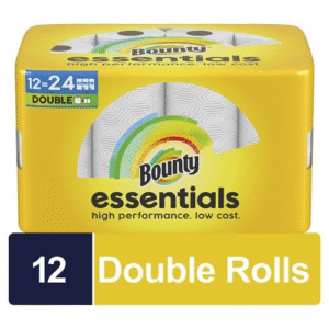 Bounty Essentials Paper Towels White, 12 Triple Rolls