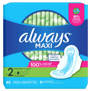 Always Maxi Pads 42 ct, Soft, 2.7 X