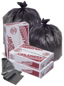 Can Liners HDPE 40" x 48", Black 16 Mic