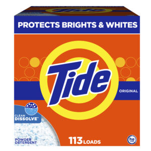 Tide Powder Laundry Detergent 129 oz, Original Scent, 113 Loads