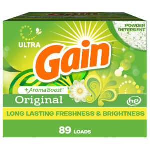 Gain Powder Laundry Detergent 82 oz, Original Scent, 89 Loads