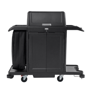 Housekeeping Cart w/ Hood & Doors Black , Full Size