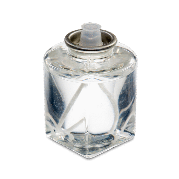 LeoLight 35 Hour LiquidLight Clear Oil Candles , Square Bottom