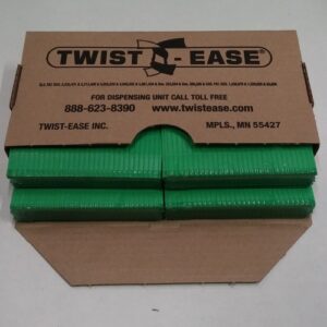 4" Twist Ties Green 5/32"