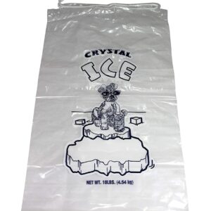 Ice Bag 12x18 1.5 mil 10Lb Drawstring Stock Print