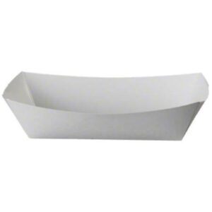 3lb White Food Tray