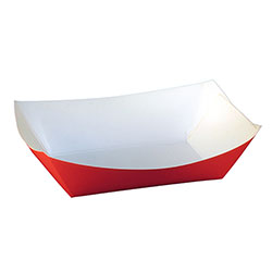 3lb Red    Food Tray