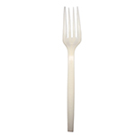 Fork  Heavy Weight Natural PSM Plant Starch Cutlery