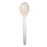 Soup Spoon Heavy Weight Natural PSM Plant Starch Cutlery