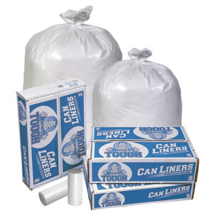 33x39 .95 Mil White Perf Roll Mighty Tough Can Liner