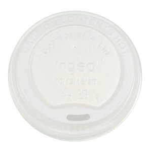 CPLA Hot Cup Lid                   10-20 oz Compostable