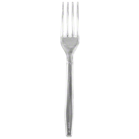 Polystyrene Fork Clear Extra Heavy Weight