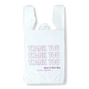 11.5x6.5x22 12mic "Thank You" Tshirt Bag