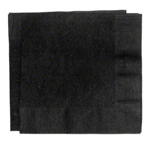 10x10 2ply  Black Beverage Napkin