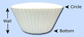 Baking Cup 2.5" x 5.75" x 1.625"
