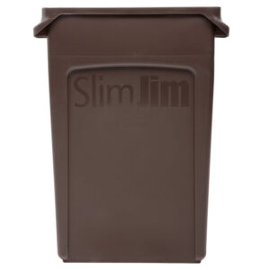 Slim Jim Vented Container Brown, 23 Gallon / 87.1 Liter