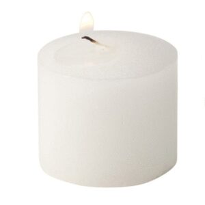 Votive Wax Candle 10 hours Creme Unscented