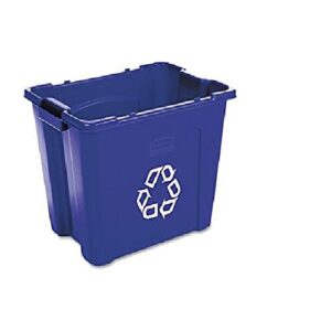 Stacking Recycling Bin Blue, 14 Gallon / 53 Liter