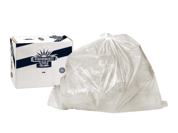 7-10 gal Perf Trash Bags 20 ml, 24 x 24 Clear