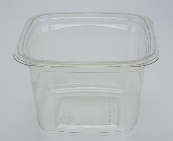 16oz Clear Square Container APET TimeSquare 4.5x4.5x3