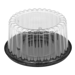 7" Black Cake Base w/ 4" Dome fits 5" - 6" Cakes