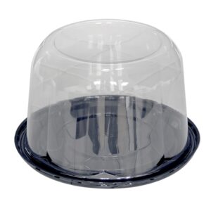 5.25" Tall Swirl Dome w/Black Base For 7" Cake