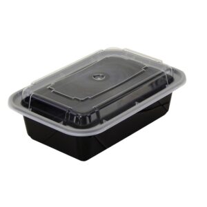 24oz VERSAtainer Black Base w/Clear Lid