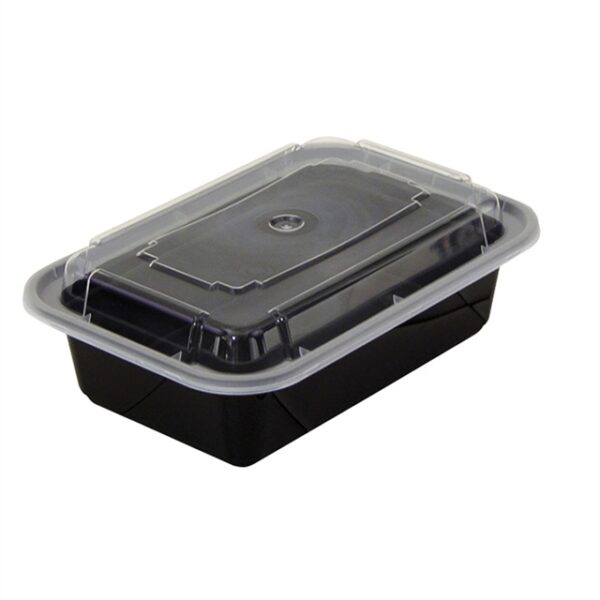 24oz VERSAtainer Black Base w/Clear Lid