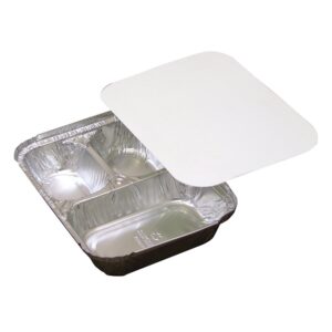 3-Comp Pan w/Board Lid Meals-On-Wheels Combo