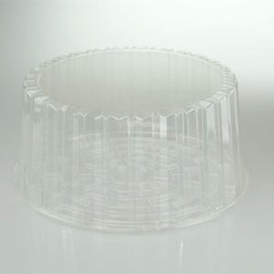 10" Cake Container w/5" Deep Dome Clear Base / Clear Dome