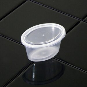 2oz Clear Ellipso Portion Cup w/Clear Lid