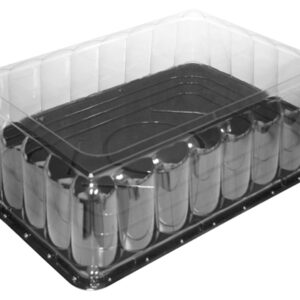 1/2 Sheet Cake Combo Black Base - 5" RoseDome