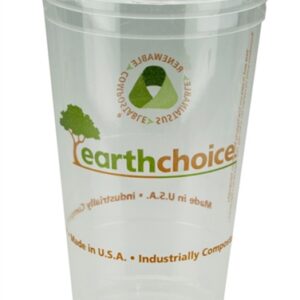 20oz PLA Clear Printed Drink Cup Earthchoice
