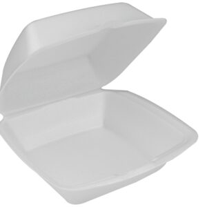 6.5x6.5x3 Foam Hinged Container