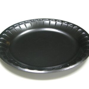 9" Black Laminated Plate