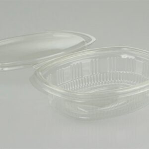 8oz Clear Hinged Lid Deli Container APET