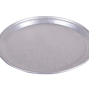 12" Diameter Flat Aluminum Tray