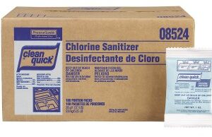 Clean Quick Chlorine Sanitizer 1 oz. Packets