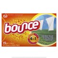 Bounce Fabric Softener Dryer Sheets 15 Per Pack Outdoor Fresh Scent