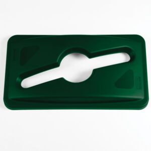 Slim Jim Mixed Recycling Lid Green, Single Stream