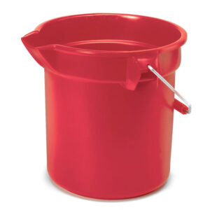 Brute Round Bucket Red, 10 Quart / 9.5 Liter