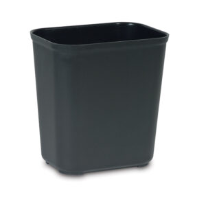 Fire Resistant Wastebasket Black, 28 Quart / 26.5 Liter