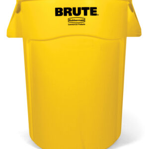 Brute Vented Container Yellow, 44 Gallon / 166.6 Liter
