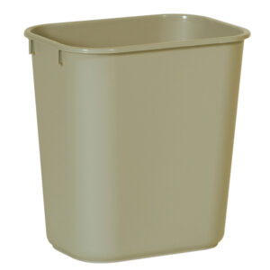 Small Wastebasket Beige, 13 Quart / 12.3 Liter