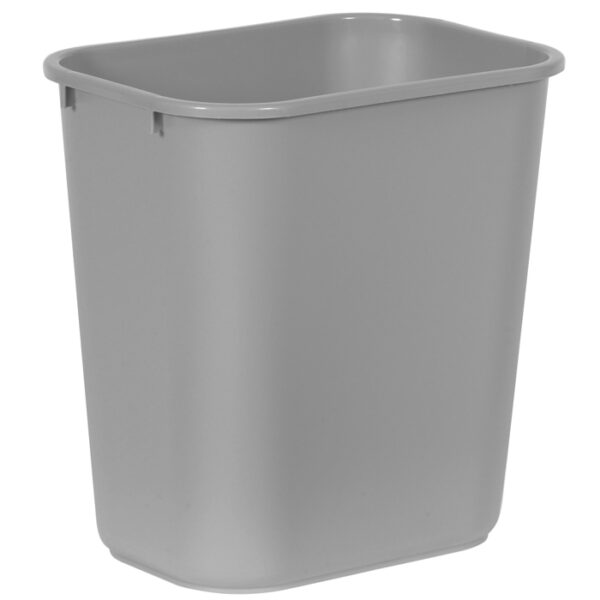 Medium Wastebasket Gray 28 Quart / 26.5 Liter